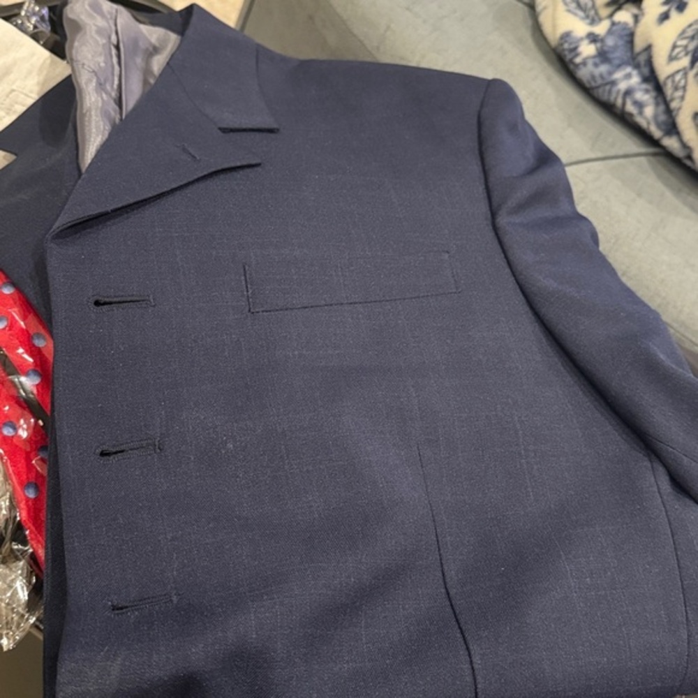 Stacy Adams Blue Men’s Coat Blazer Suit Size 40L NWT EJ